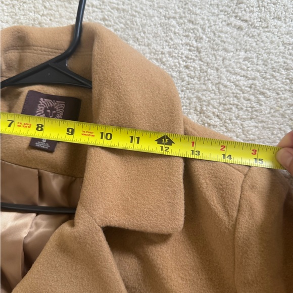 ''Vtg Anne Klein Ladies Coat Size 8， color Camel, cashmere - Picture 9 of 13